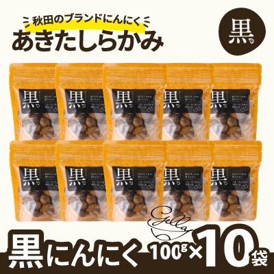 ふるさと納税 大館市 あきたしらかみ黒にんにく10個セット