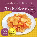 【ふるさと納税】【全12回定期便】 パリパリ食感がとまらない！ 江田島産熟成さつまいも！てくてくのさつまいもチップス 6袋 人気 お菓子 スイーツ 美味しい 和菓子ギフト プレゼント 江田島市/峰商事合同会社[XAD066]