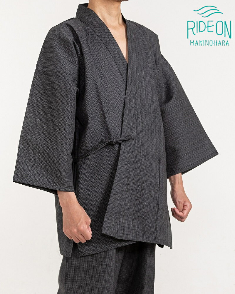 【ふるさと納税】 織り 縫製 遠州製 しじら織 微塵格子 作務衣 和装 和服 伝統工芸 綿100% 夏用 涼しい 快適 普段着 部屋着 ルームウェア メンズ レディース ユニセックス 日本製 国産 高品質 贈り物 ギフト プレゼント 父の日 敬老の日 牧之原市 静岡県