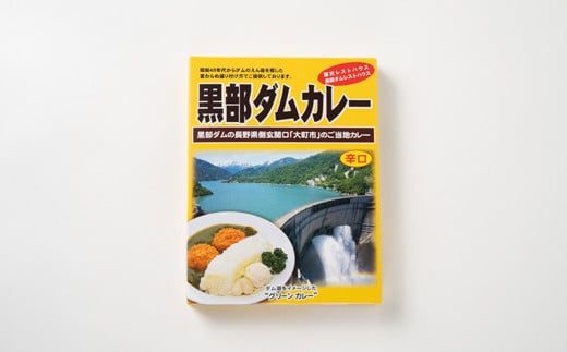 
ダム湖をイメージした辛口のグリーンカレー「黒部ダムカレー」
