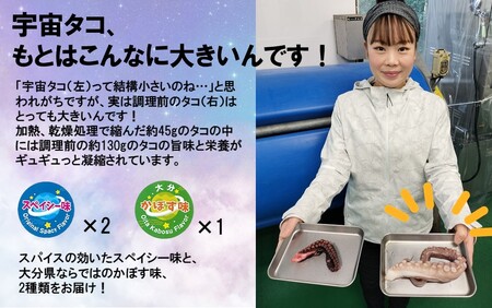 2337R_宇宙港のある国東市からお届け！栄養満点携帯食「宇宙タコ」3P