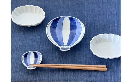 伊万里焼 バルーン徳利皿・盃豆皿 165-H552