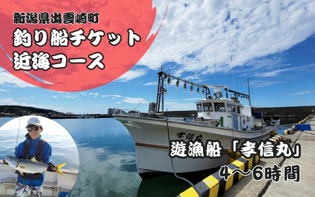 【海釣りチケット】釣り船乗船券 日本海釣り 近海釣り 4～6時間釣り | 新潟県 出雲崎町