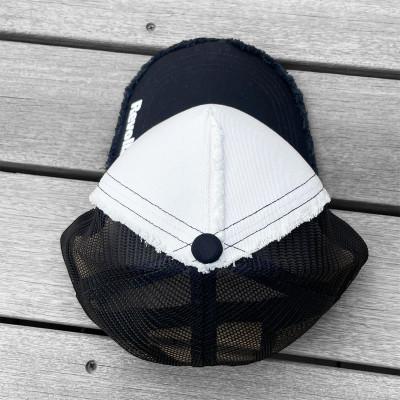 ふるさと納税 牧之原市 ツイルダメージメッシュキャップ(ブラック×ホワイト) |  | 03