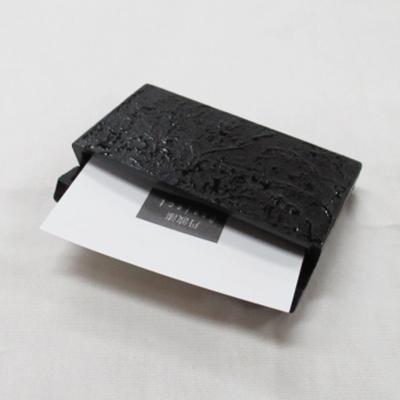 ふるさと納税 福知山市 【丹波漆プロジェクト】丹波漆×和紙　カードケース(一閑黒) |  | 01