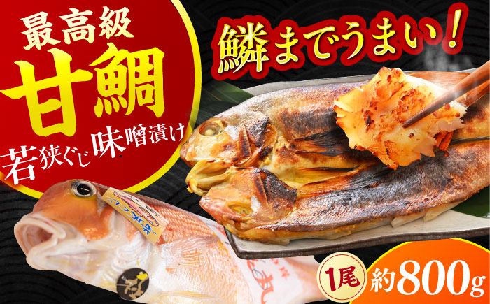
【加福鮮魚】若狭ぐじ 味噌漬け開き 1尾 800g
