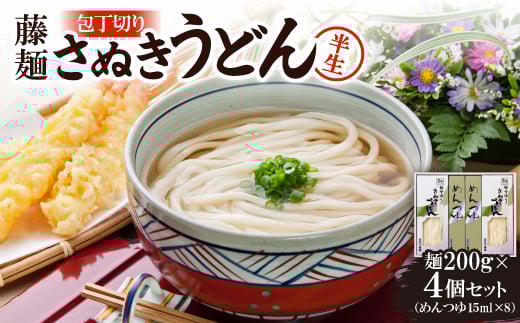 藤麺「包丁切りさぬき半生うどん」AN-20S【1603919】