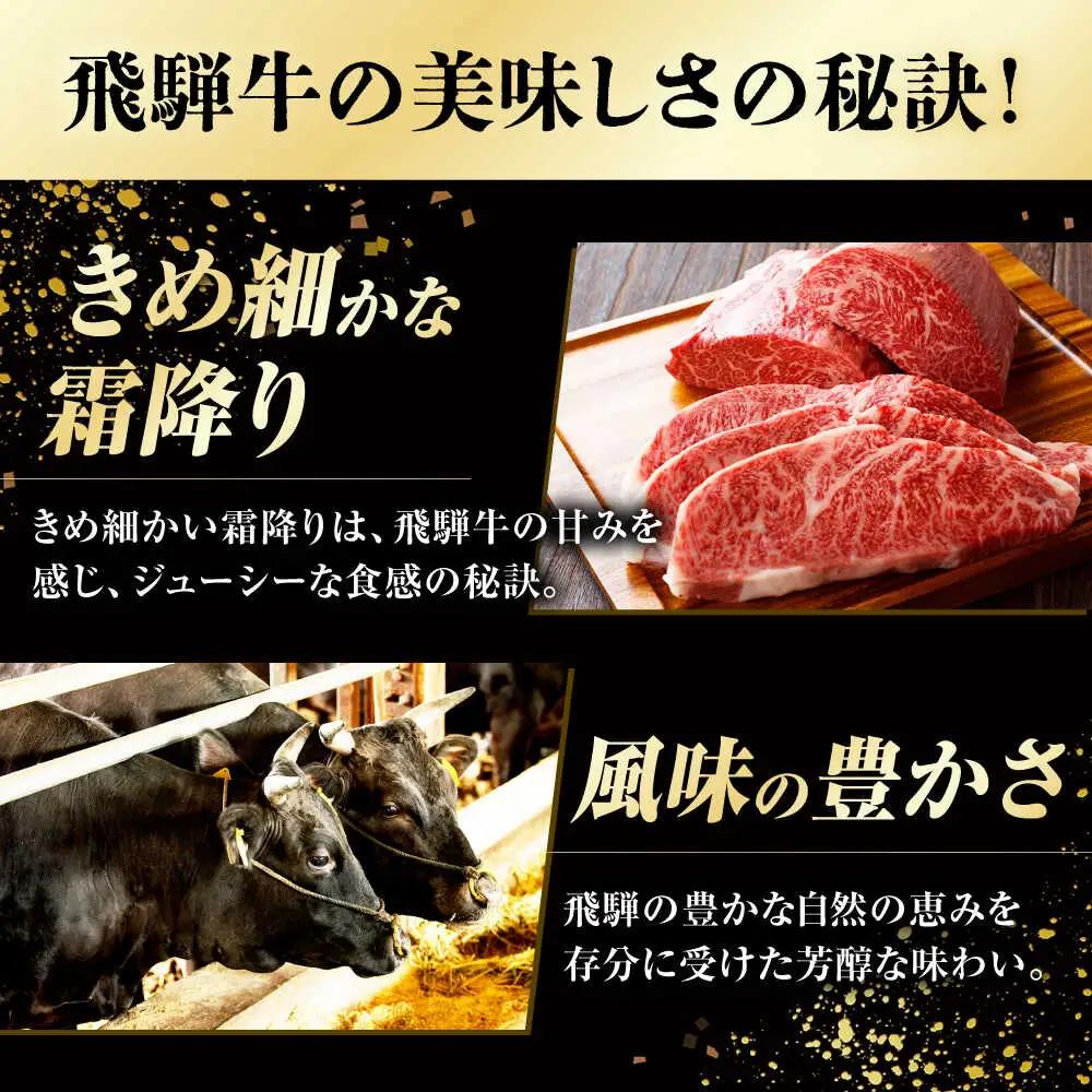 【12回定期便】飛騨牛 ステーキ用計500g / 浅井商店[AWBJ032] 飛騨牛