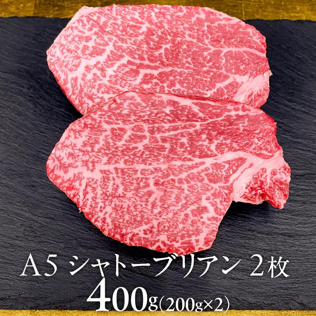 【 常陸牛 特選 A5 】シャトーブリアン200g×2枚(400g) (茨城県共通返礼品)  牛肉 ヒレ ステーキ 国産