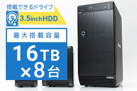 【193-01】 ロジテック 外付けHDDケース 8BAY RAID機能搭載 LHR-8BRHEU3