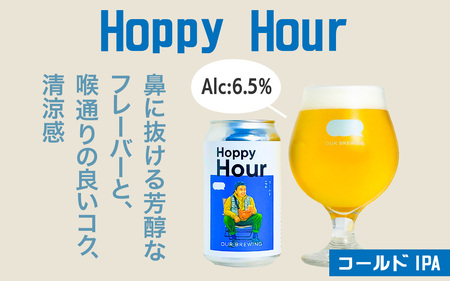 【先行予約】OUR BREWING クラフトビール【Hoppy Hour】6本セット ※10月下旬順次発送予定 [A-156004]