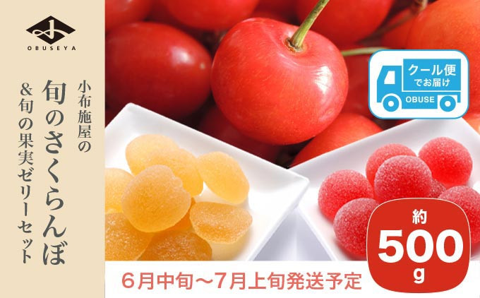 
            旬のさくらんぼ 約500g ＆ 旬の果実ゼリーセット［小布施屋］ 佐藤錦 紅秀峰 紅てまり など くだもの 果物 サクランボ バラ詰め ブラムリーゼリー  チェリーキッスゼリー 令和7年産 【2025年6月中旬～7月上旬発送】 ［A-1］
          
