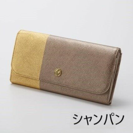 【ふるさと納税】【金箔押　山村】DAYBREAK 長財布 （シャンパン） | 京都市 京都 金箔 財布 長財布 ギフト プレゼント 贈答 贈り物 お祝い 内祝い ご自宅用 ご家庭用 レディース メンズ ユニセックス 男女兼用