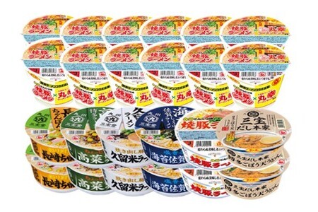 焼豚ラーメン×丸幸ラーメン・カップ麺詰合せ 計24食入(各1ケース)【サンポー サンポー食品 カップ麺 カップラーメン 焼豚ラーメン ラーメン うどん 麺 海苔 有明海産 有明海産海苔】 A6-F00