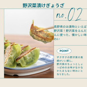 ぎょうざ・野沢菜漬けぎょうざ [各12粒入り×1パック]/テンホウ[21-38]