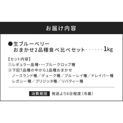 ふるさと納税 余市町 【先行受付】青果ブルーベリーおまかせ2品種食べ比べセット1kg_Y111-0008 |  | 03