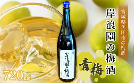 【宮城県角田市】岸浪園の梅酒　青梅　720ml×1本 梅酒