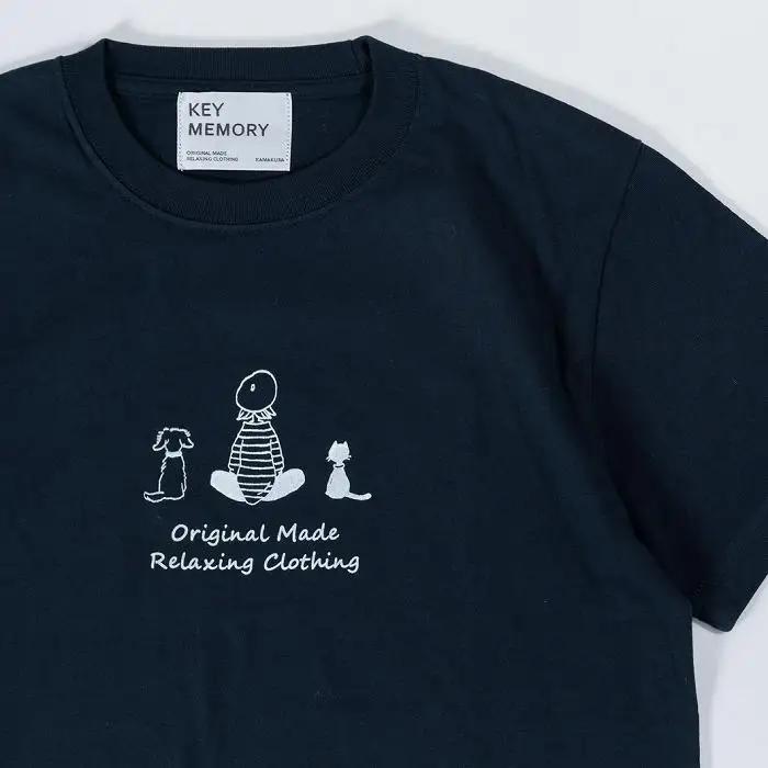 《1》【KEYMEMORY鎌倉】TIMEイラストTシャツNAVY