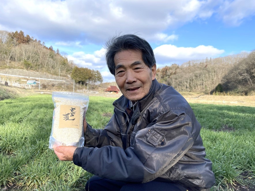 こたき農園小滝さん。「私の家族も毎日食べて健康です！孫たちもプチプチ美味しいとよく食べます」