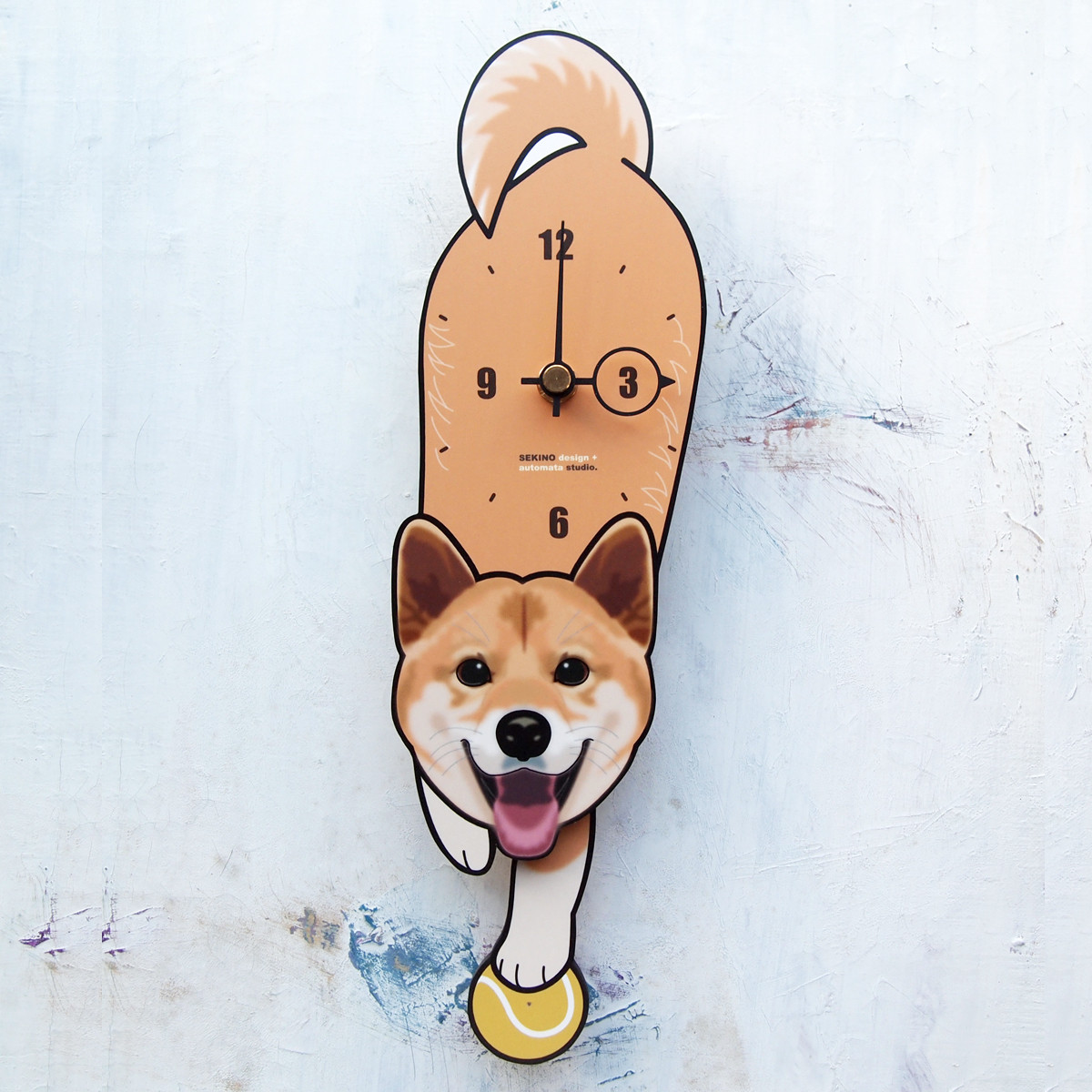 
柴犬(口開)-犬の振り子時計 C-CD-152A
