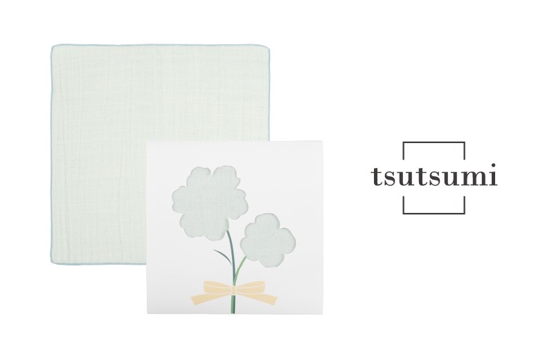
                  【スピード発送】tsutsumiハンカチ単品ハンカチギフト（ブルー）【ハンカチ 泉州タオル 普段使い ギフト 日用品 家族 はんかち】
                
