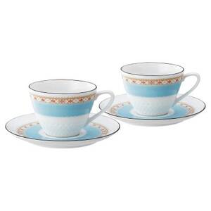 ノリタケ【ハミングブルー】カップ＆ソーサーペア【1637939】