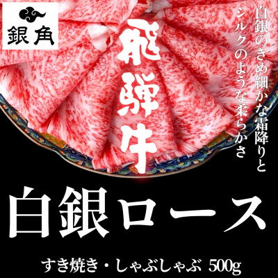 【ふるさと納税】飛騨牛【白銀ロース】すき焼き・しゃぶしゃぶ用500g【配送不可地域：離島】【1681895】