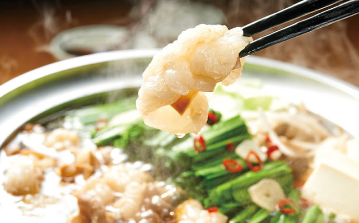 【全12回定期便】博多もつ鍋セット(あごだし醤油味)3-4人前×3個セット 吉富町/(株)やまやコミュニケーションズ [BGAH055] もつ鍋 醤油