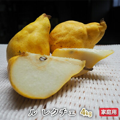【ふるさと納税】ルレクチェ 4kg 家庭用 レクチェ ル・レクチェ 洋梨 セット 洋ナシ 梨 なし ナシ フルーツ 果物 デザート おやつ 国産 新潟 　お届け：2025年11月下旬～12月下旬