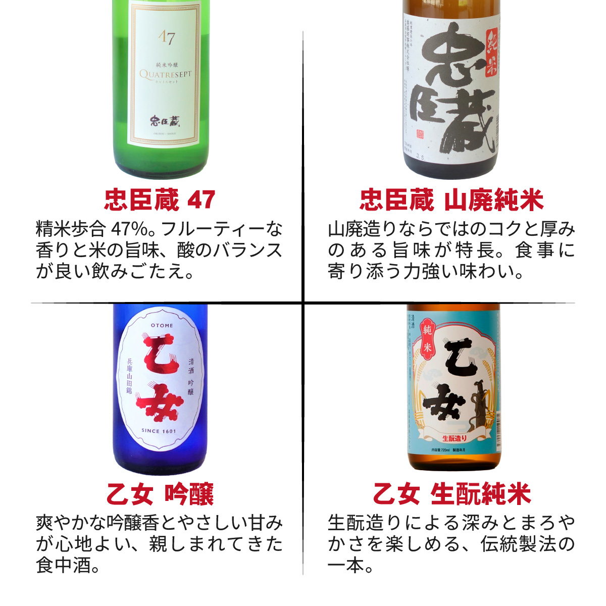 飲み比べが楽しい本格セット