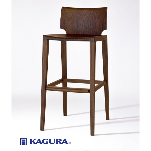 家具蔵 KAGURA カウンターチェアノヴェル ウォールナット材 家具 椅子 イス 木材 無垢材 職人 手作業 天然木 高級木材 無添加 安全 ジャパニーズモダン 高級家具 熟練 無着色 おしゃれ 天然木無垢材 温もり シンプル 洗練