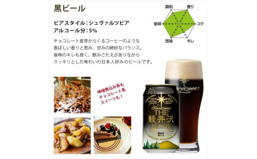 24缶<ブラック> THE軽井沢ビール クラフトビール 地ビール