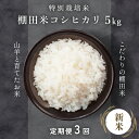 【ふるさと納税】新米 定期便 特別栽培米 令和6年産 コシヒカリ 5kg × 3ヶ月(計15kg) 山羊と一緒に育てた、福井の美味しいお米。是非ご賞味ください。 福井県こだわり米登録！棚田の特別栽培米 にっぽんのふるさと福井厳選米 こしひかり こめ コメ【3カ月連続お届け】