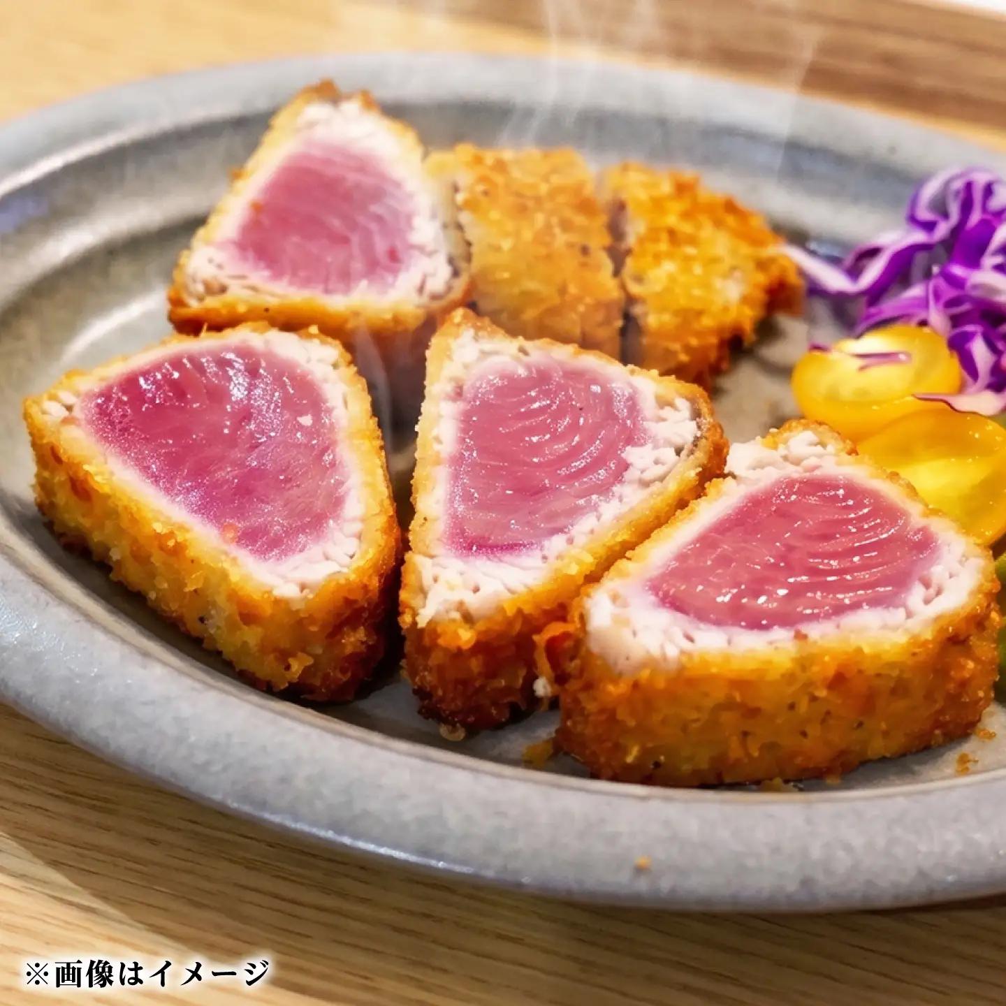 まぐろレアカツ 200g 《壱岐市》【丸昇水産】 マグロ 鮪 まぐろ 天然本マグロ レアかつ フライ 冷凍 冷凍食品 揚げ物 揚げるだけ 惣菜 海鮮 魚介[JFZ007]