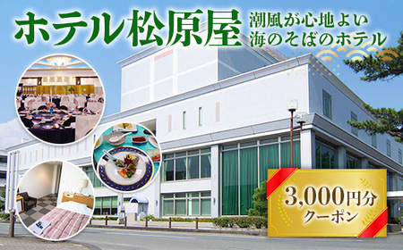 ホテル松原屋 3000円分クーポン AN0101
