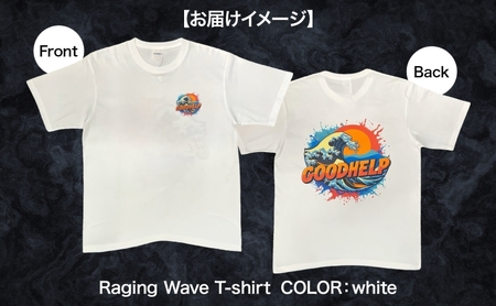 GOODHELP Raging Wave T-shirt white Tシャツ 半袖 洋服 ファッション ストリート ストリート感 ユニセックス スリーブTシャツ ティーシャツ ストリートカルチャー 
