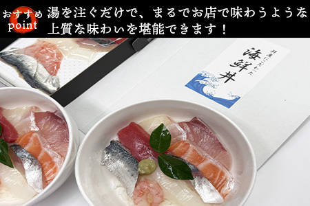 地魚を使った鮮度が自慢の海鮮丼(魚8種/酢飯150g×各2食) 急速冷凍 海鮮 夕食 簡単 解凍