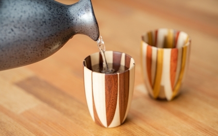 ≪箱根寄木細工≫ぐい呑み（大）