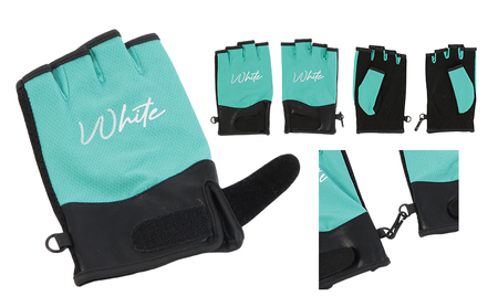 東かがわ市からお届けする【アウトドア・メンズ手袋】White-SS07 ミント