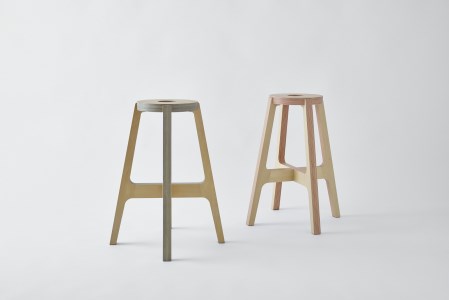 スツール「PW stool」　カラー：redorange