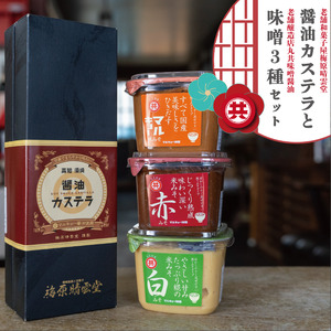 醤油カステラ 味噌 3種 セット カステラ カステラ カステラ カステラ MK006_x