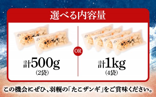 プリプリ触感が自慢 たこザンギ 計1kg （タコの唐揚げ 250g×4）