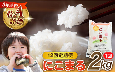 【12回定期便】 長崎県産 精米 にこまる 2kg 総計 24kg   / ふっくら 笑顔 お米 米 / 南島原市 / 大松屋商店 [SDR012]