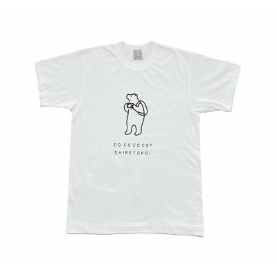 
「知床トコさん」×久米繊維　コットンTシャツ　カメラ柄　Sサイズ【1345847】
