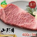【ふるさと納税】≪数量限定≫山形県産 山形牛 4等級以上 サーロインステーキ 400g(1枚) 冷凍 A4 黒毛和牛 和牛 牛肉 牛 肉 ステーキ 贅沢 贈答 ギフト プレゼント 自宅 家庭 F4A-0910