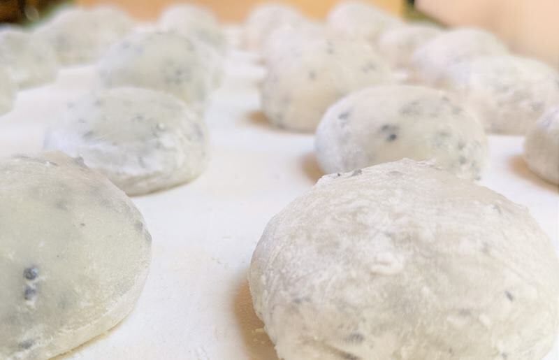 老舗和菓子屋さんの杵つき生丸餅（ゴマ）12個＆こしあん 200g×3セット 099H1710_イメージ4