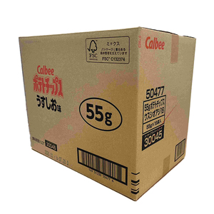 ポテトチップス カルビー 「うすしお味」16袋(55g×16袋)1ケース 総計880g【ポテチ Calbee うすしお うす塩 セット 菓子 ポテト チップス スナック おやつ しお じゃがいも ジャ