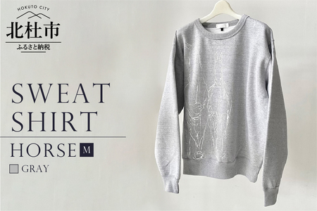 HORSE SWEATSHIRT【Mサイズ／GRAY】