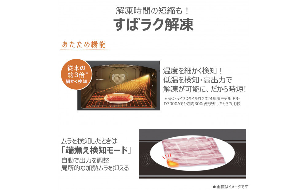 東芝 石窯ドーム 過熱水蒸気オーブンレンジ ER-D5000B(W)