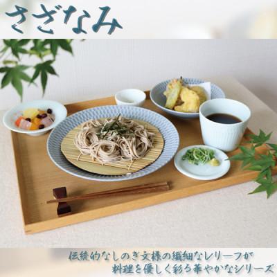 ふるさと納税 瑞浪市 【2枚SET】美濃焼 さざなみ 20丸皿 ブルーグレー 19.7×2.7cm 520g 小田陶器 |  | 02